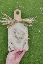 Load image into Gallery viewer, "Rustic Rooster" - Farm Deco Cutting Board