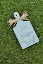 Load image into Gallery viewer, "Country Azure" - Blue Farmhouse Deco Cutting Board