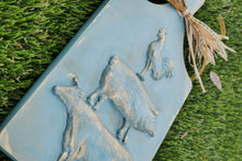 Load image into Gallery viewer, "Country Azure" - Blue Farmhouse Deco Cutting Board