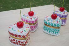 Load image into Gallery viewer, Cherry/Butterfly Fake Cake Box