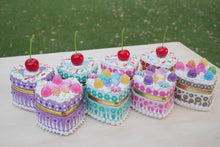 Load image into Gallery viewer, Cherry/Butterfly Fake Cake Box