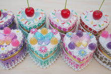 Load image into Gallery viewer, Cherry/Butterfly Fake Cake Box