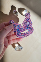 Load image into Gallery viewer, Glittery Purple Hair Pin