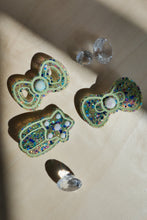 Load image into Gallery viewer, Glittery Green Hair Pins