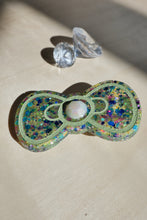 Load image into Gallery viewer, Glittery Green Hair Pins