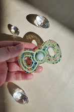 Load image into Gallery viewer, Glittery Green Hair Pins