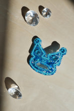 Load image into Gallery viewer, Glittery Blue Hair Pins