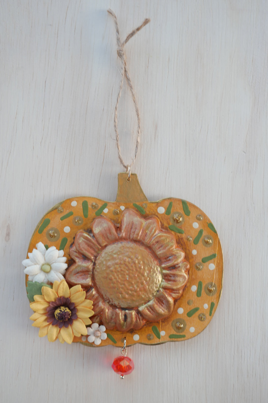 The Primitive Orange Pumpkin Ornament