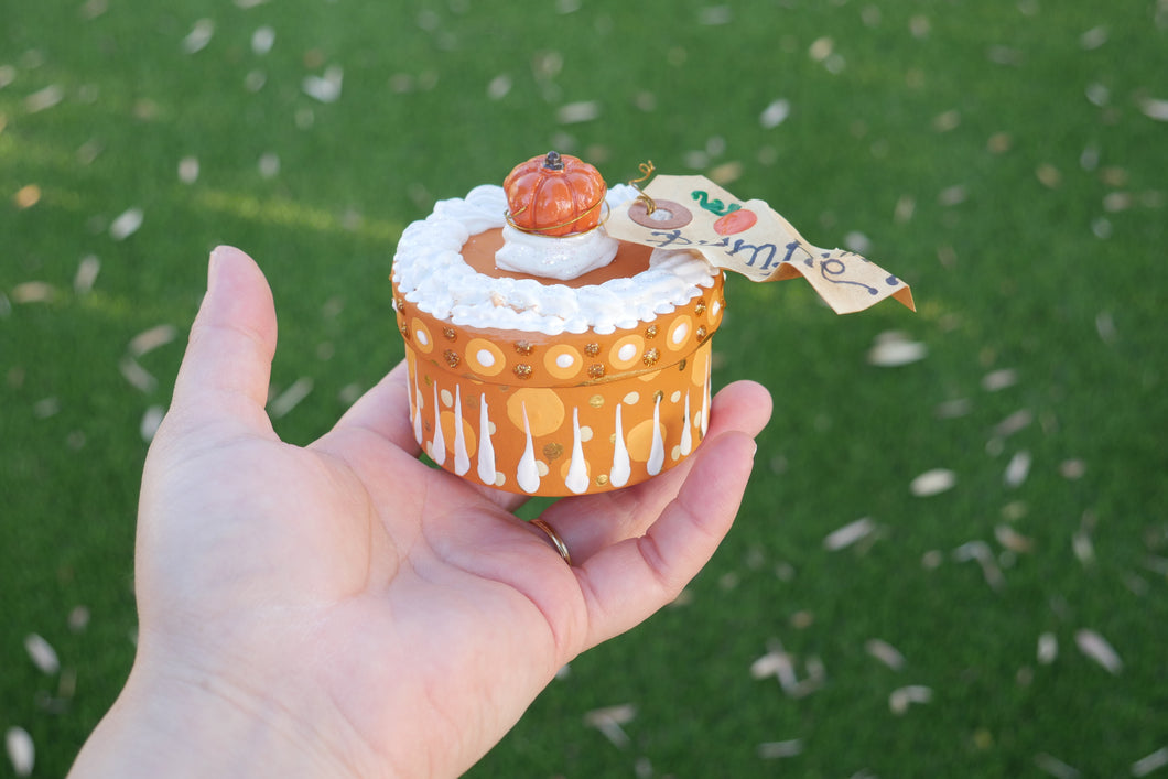 Mini Pumpkin Pie - Fake Pie Box