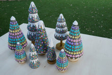 Load image into Gallery viewer, Grey Pastel Xmas Trees
