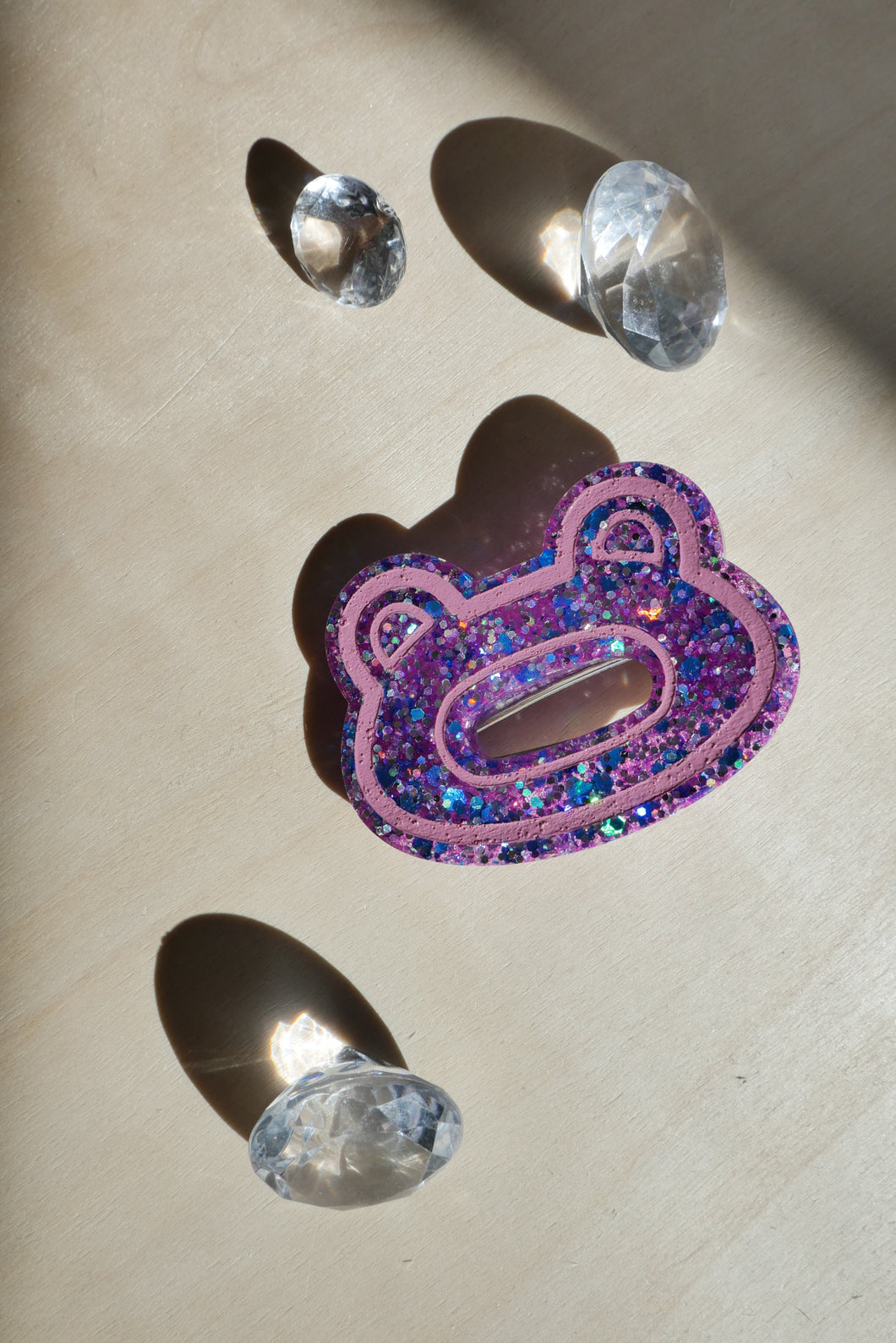 Glittery Purple Hair Pin